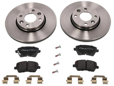 VAICO Bremsenset Vorne Belüftet Ø260mm - Bremsscheiben und Beläge Kompatibel mit RENAULT Clio 3 Schrägheck BR0/1, CR0/1 MODUS/GRAND MODUS F/JP0, NISSAN MICRA III K12, DACIA LOGAN MCV KS