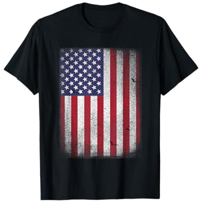 Bandiera Americana Usa Stati Uniti Maglietta