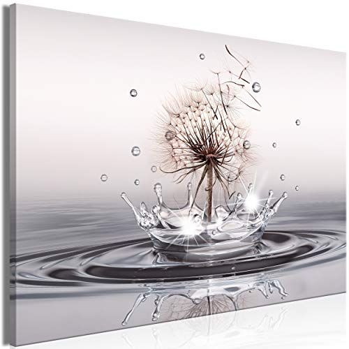 decomonkey Bilder Pusteblume 60x40 cm 1 Teilig Leinwandbilder Bild auf Leinwand Vlies Wandbild Kunstdruck Wanddeko Wand Wohnzimmer Wanddekoration Deko Blumen Natur