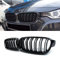 F30 F31 Kühlergrill, Nieren Hochglanz Schwarz Front Grill, Paar Doppelsteg Sport Kühlergrill Ersatz für BMW 3er F30 Limousine F31 Touring 2012 2013 2014 2015 2016 2017 2018 2019