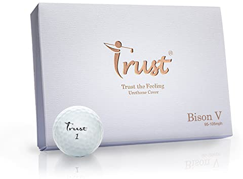 Trust Bison V Édition K8 2022 - Sensation Douce - Housse en uréthane avec Noyau réactif, Vitesse de Balancement de 140 à 160 km/h (Blanc, 4 douzaines)