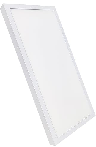 LED ATOMANT Plafon Superficie Panel LED 60x30cm 36W, CCT (Selector de Color Blanco Calido, Neutro y Frio), 4000 Lumenes, Driver incluido