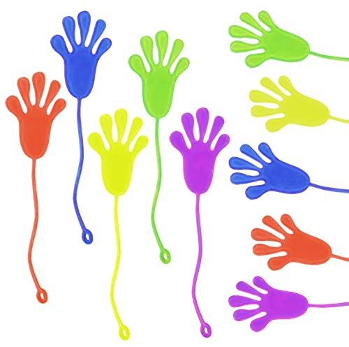 Ainiv Klatschhand Kinder, 20 STÜCK Glibberhand Mitgebsel, Bunte Giveaway, Klatschhand Kinder, Klatschhand Glibber, Mitbringsel Give aways Scherzartikel Spielspaß, geeignet für Den Kindergeburtstag