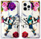 Bcov iPhone 14 Pro Case, Hummingbird In Flowers Bird Leather Flip Phone Case Wallet Cover with Card Slot Holder Kickstand For iPhone 14 Pro