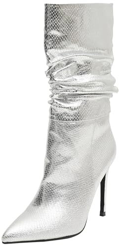 NAEMI Stiefeletten, Stivali Donna, Argento, 37 EU