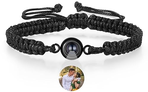 ALBERTBAND Personalisierte Armband Mit Foto, Paar Armbänder für Partner, Beste Freunde BFF - Geschenke für Geburtstage, Weihnachten