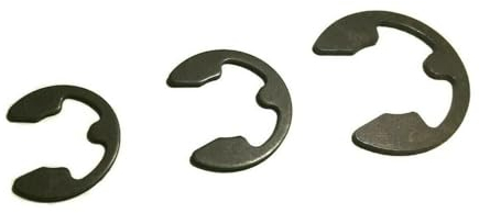 Argip Sicherungsscheiben für Wellen DIN 6799, Schwarz, Federstahl, Flachwaschmaschine, Sicherungsscheibe, 2076748031, Federstahl, Feststellring, 1,5 für 2,0 - 2,5 mm