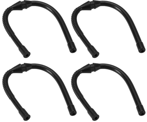SG Store 4 tubi del carburante in ABS per tubi del gas di ricambio, lunghezza 17,8 cm, compatibili con motosega Husqvarna 66 61 162 181 266 268 272 281 288 nero