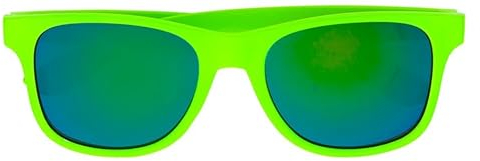 Grüne Brille der 80er Jahre mit Gläsern Retro