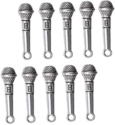 10 Pezzi Microfono Di Simulazione Microfono Retrò Mini Kit Di Mobili Microfono in Miniatura Microfoni Giocattoli Microfono Finto Accessori Vintage ▾ Lega Bambino