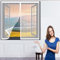 Fliegengitter für Dachfenster 120 x 150 cm Fliegengitter Magnet in Verschiedenen Größen Auswählbar Magnet Fliegengitter für Alle Universalfenster, Weiß