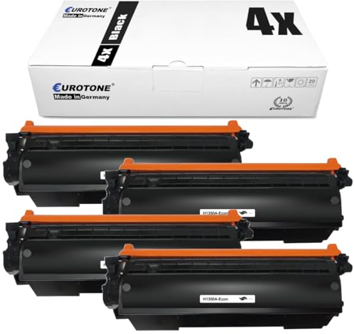Eurotone HP 89A (CF289Y) mit Chip kompatibel für - HP Laserjet Pro MFP M428dw Laserjet Pro MFP M428fdn Laserjet Pro M428fdw Laserjet Pro M404dn Laserjet Pro M404dw Drucker (4er Pack Schwarz)