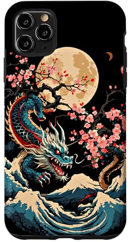 Hülle für iPhone 11 Pro Max Aesthetic Japanischer Drache Drachen Anime Japan Style Asia