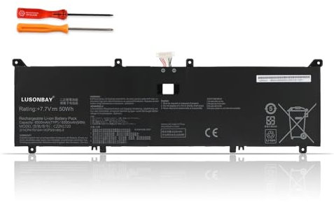 LUSONBAY Batería para Ordenador portátil C22N1720 ASUS C22PYJH 1ICP4/70/124 ZenBook S UX391 UX391U UX391UA UX391UA-xb71 UX391UA-xb74t 7,7V 50WH/6500mAh