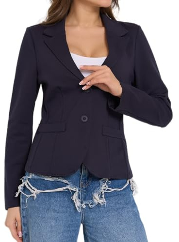 Ballandoro Blazer Donna Elegante Corto - Giacca Leggera Casual Elegante | Blazer Corto Cerimonia Jersey, Made in Italy, per Completo e Tailleur, Coprispalle Cardigan Giacchino Taglie Forti