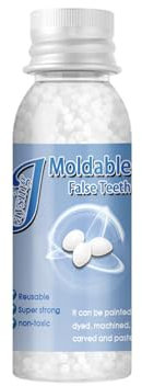 SUMKTO 20ml Harz Zahn Reparatur Verformbare Zahn abstände, die Feste temporäre Zähne reparieren Falsch zähne Kleber für zerbrochene Reißzähne füllen