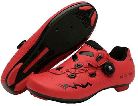Fahrradschuhe,Rennrad Fahrrad Schuhe,Mountainbike Schuhe,Unisex Radsportschuhe Draussen,Atmungsaktiv Trekkingschuhe,Gym Schuhe mit Harter Sohle,Verschleißfeste,TPU +Nylon Sohle