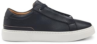 BOSS Herren Gary Tenn Gary Sneakers aus genarbtem Leder mit charakteristischem Besatz Größe
