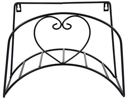 Yardwe Wandmontierter Garten Schlauchhalter Eleganter Schlauch Organizer Platzsparende Aufbewahrung Für Gartenbewässerung Schwarz