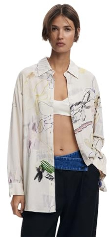 Desigual Damen 25wwcw14 Bluse