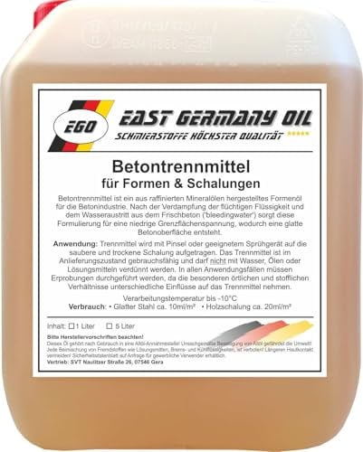 Betontrennmittel-Schalungsöl für Formen & Schalungen -Kanister 5 Liter-