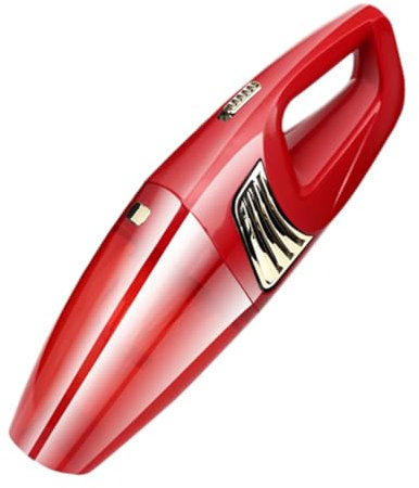 PRETYZOOM Aspirateur De Voiture sans Fil Puissant Main Portative Rechargeable USB Rouge National pour Nettoyage Auto Intérieur Usage Familial Et Professionnel