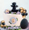 Black Dragon Cake Topper Dragon Eggs Cake Decor Gold Black Balls Cake Decor for Fantasy Baby Shower Birthday Wedding Party Supplies