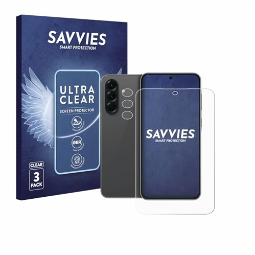 Savvies Schutzfolie für Samsung Galaxy A56 5G Enterprise Edition | (Display+Kamera) 6 Stück Transparenter Displayschutz Made in Germany Ultra-Klar Displayschutz-Folie