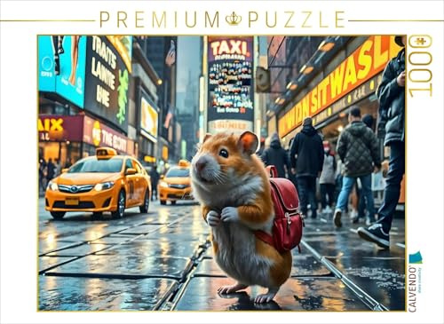 Puzzle · Hamster in New York | 1000 Teile · Lege-Größe 64 × 48 cm · CALVENDO Puzzle