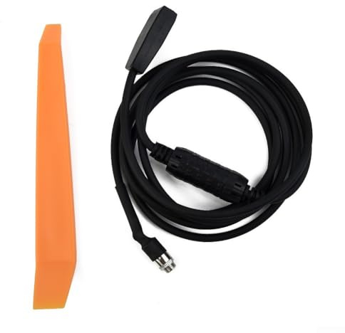 ZiStarlilife AUX-Audio-Eingangs-Schnittstellen-Adapter, MP3-Radio-Kabel, kompatibel mit BMW E39, E53, E46, 3,5 mm, Schwarz, 155 cm Länge