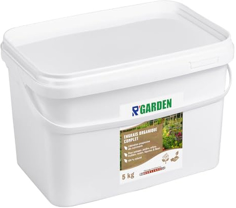 R'GARDEN – Engrais Organique Complet – 100% Naturel – Engrais à Libération Progressive – Potager, Jardins, Arbres Fruitiers, Rosiers, Légumes & Fleurs – Fabriqué en France (5kg)