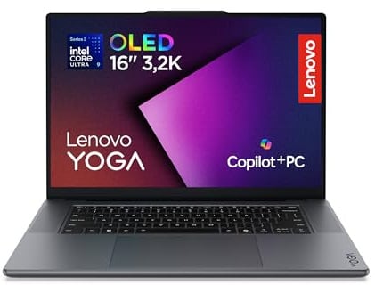 Lenovo Yoga Pro 9i Aura Edition | Laptop | Intel Ultra 9 | 32GB | 1TB | CoPilot+PC|163.2K Tandem OLED Display|Touch|Intel Core Ultra 9 386H|32GB RAM|1TB SSD|NVIDIA RTX 5060|QWERTZ|Windows 11|Grau