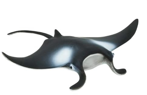 Safari Ltd. Manta Ray Figurine - Realistic 4 Sea Creature Figure - Educational Toy for Boys, Girls, and Kids Ages 3+