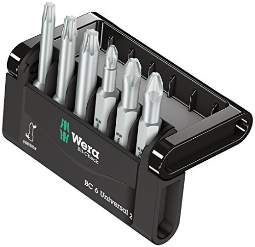 Wera Bit-Sortiment, Bit-Check 6 Universal 2, 6-teilig, 05056473001