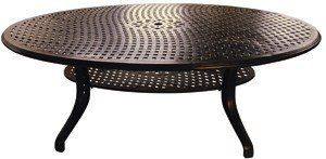 Tisch King's Cross oval, Aluminiumguß, 250x176cm