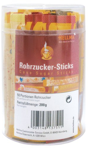 Hellma Rohrzucker-Sticks 50er