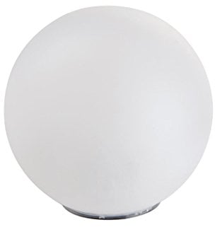 Dehner Solarkugel, Echtglas-Optik, weiß, 41.5 x 41 x 40.5 cm