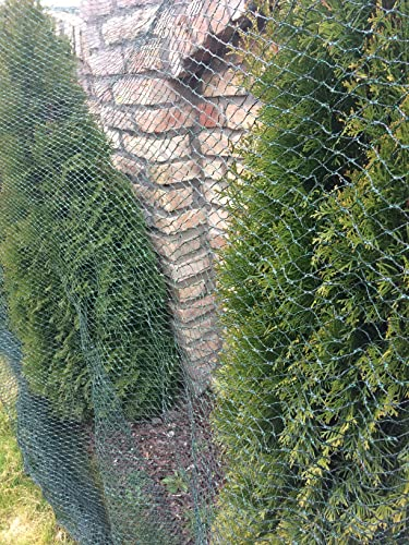 CHOMIK Schutznetz für Teich, Obst & Gemüse, gegen Schmutz, Laub & Vögel, Engmaschiges Vogelschutznetz für Garten, Teichnetz, Gartennetz, 6 x 5 m (30 m²)