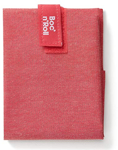 Roll'eat ®- Boc'n'Roll Nature | Wiederverwendbarer und Ökologischer Sandwichhalter ohne BPA, Rot