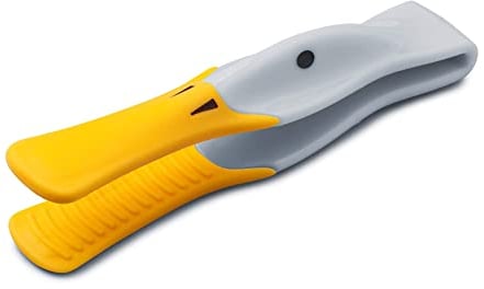 Zeal J202B Silicone toast tongs For Toasters – Duck Design - Grey