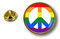 pin Button pins anstecker Anstecknade Motorrad Morale Peace Regenbogen