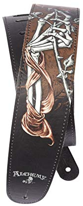 D'Addario Alchemy Leder-Gitarrengurt, Cryptorosa