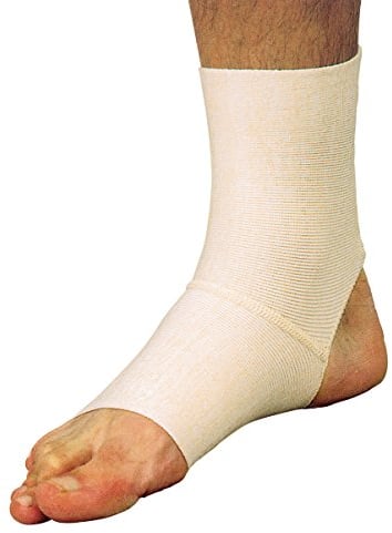 MANIFATTURA BERNINA Saniform 2035 (Größe 5) - Elastische Sprunggelenkbandage mit offener Ferse Knöchel-Bandage