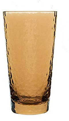 HALAWAKA Vasos de cerveza de cristal ámbar marrón sin plomo, vaso de whisky vintage en relieve, romántica cristalería para bebidas de agua