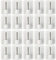 Gancio autoadesivo per bastone, 20 x Bianco, misura 24 x 16.5 mm, ganci per tenda, ganci per zanzariere, gancio adesivo per tende a finestra, aggancio per bastoni su finestre in PVC, curtain hooks