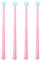 4 Stücke Leuchtend Zauberstab Magisch Licht und Klang Spielzeug Zauberer Stäbe, Leuchtend Zauberstab, Party Kostüm Zubehör für Halloween Cosplay Maskerade (Rosa)