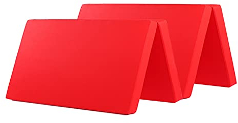 Turnmatte Weichbodenmatte PU. Vierfache faltende gymnastische Taumelmatte, Tanzen mit Griff, Kampfkunst, Sit-up Kissen 150x200x5cm