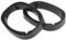 X AUTOHAUX 2Pcs Universal Speaker Spacer Mounting Ring Adapter for 6x9 Speaker Plastic 46mm Thickness Black Hollow