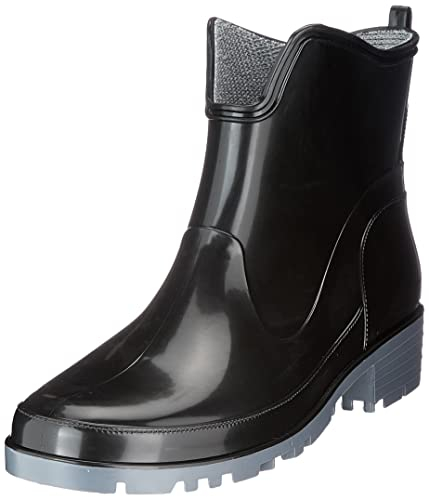 Lemigo Stivali da Donna Stivaletti di Gomma Impermeabili Elke (Nero, Sistema Taglie Calzature EU, Adulto, Numero, Media, 38)