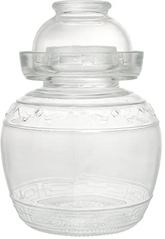 Cabilock 1 Pc Altar De Kimchi Frasco De Fermentación De Bote De Chucrut Tarro De Cristal De Fermentación Tarro De Paocai Pepinillo Vidrio Casa De Molusco Recipiente De Fermentación